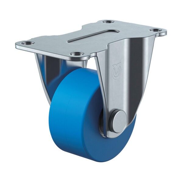 ユーエイ プレート式キャスター固定車50径MCナイロン車輪 HR-50MC 1台