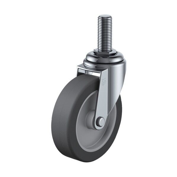 ユーエイ ねじ込み式エラストマーキャスター自在50径 ET-50EL-M12-35 1台