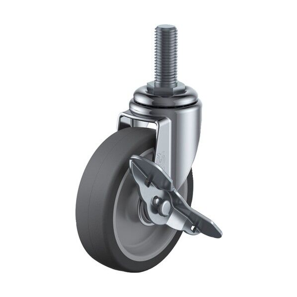 ユーエイ ねじ込み式エラストマーキャスターS付き自在50径 ET-50ELS-M12-35 1台