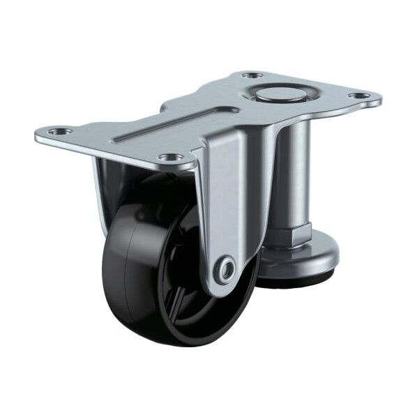 アジャスター付キャスター 固定 50φナイロン車輪 1個