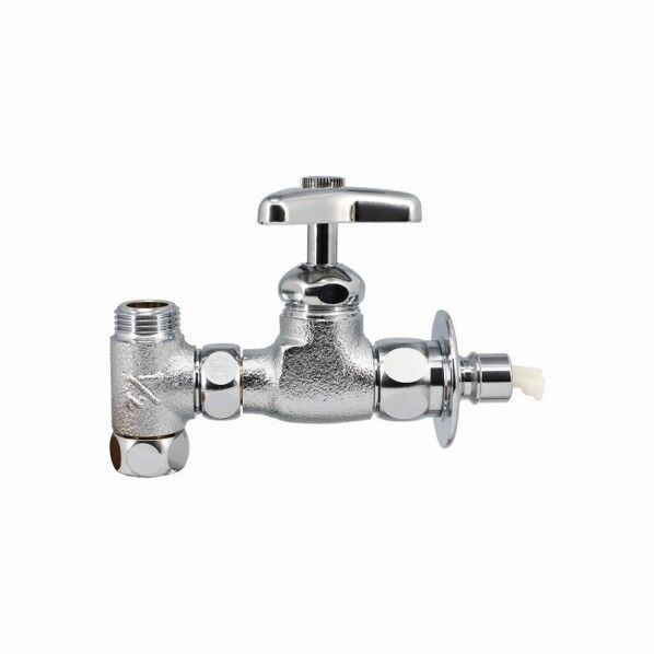 ガオナ 洗濯機用アングル分岐栓 ツバ付き ワンタッチ ストッパー付き 分岐 止水栓 洗面 同時給水