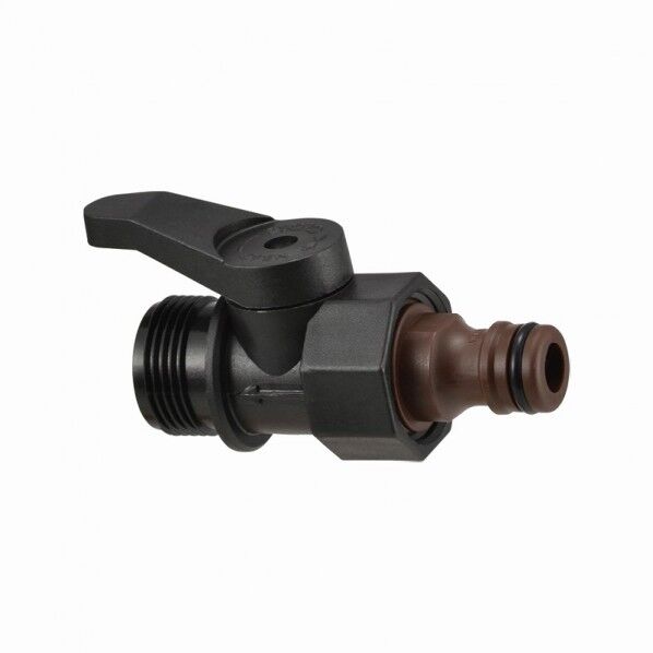 ガオナ コックつきニップル 散水チューブ用 アダプター 流量調節 ワンタッチ接続 地表潅水 広範囲