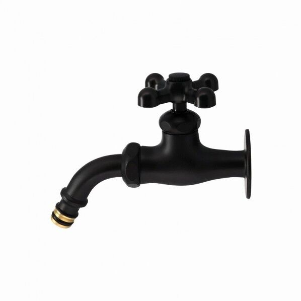 ガオナ ガーデン水栓 庭 おしゃれ 蛇口 ホース接続 ワンタッチ モダン DIY