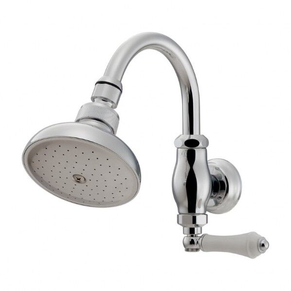 ガオナ 回転シャワー水栓 壁付 PJ1/2 ヘッド一体型 首振り 角度調節機能付 銭湯 温泉