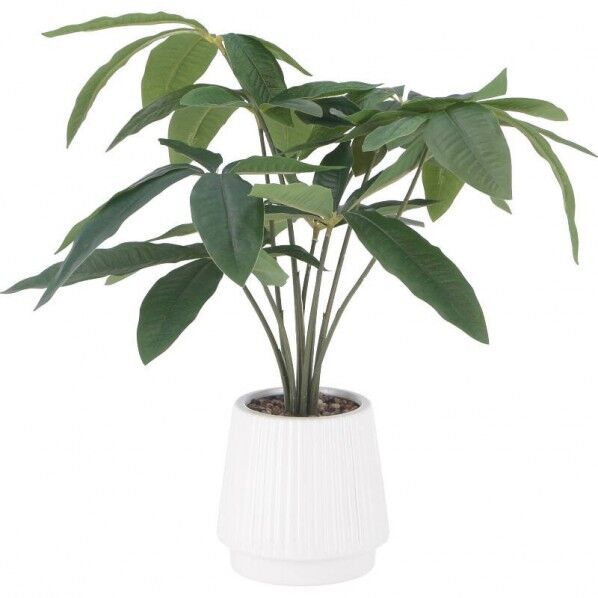 フェイクグリーン パキラ セラミックポット グリーン 約幅440×奥行400×高さ430mm 41128 1台