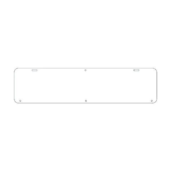 吊り下げ標識 無地 W900×200 1104040032 1点