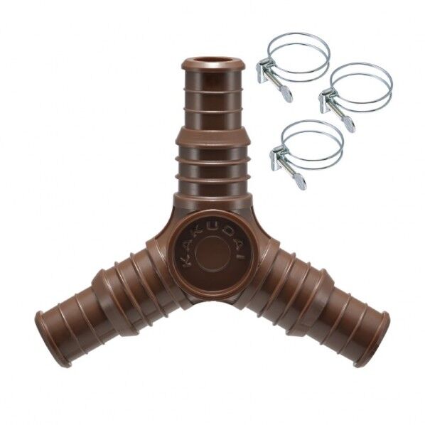 ガオナ ホース分岐接手セット 内径15ミリ・18ミリ バンドつき 散水