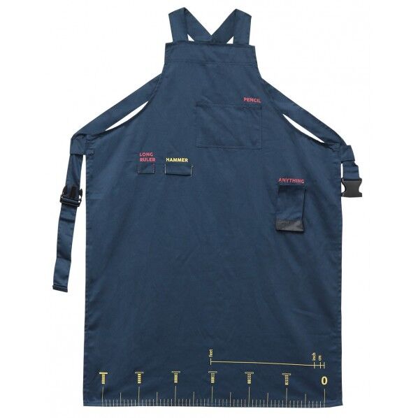 FA-005 万能エプロン 胸付 ネイビー