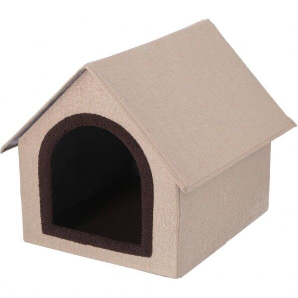 フジボウエキ ペットハウス 三角屋根 Lサイズ BE 約幅530×奥行590×高さ495mm ベージュ 53716 1台...