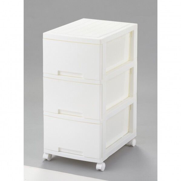 ニューライフスリム収納BOX3段ホワイト