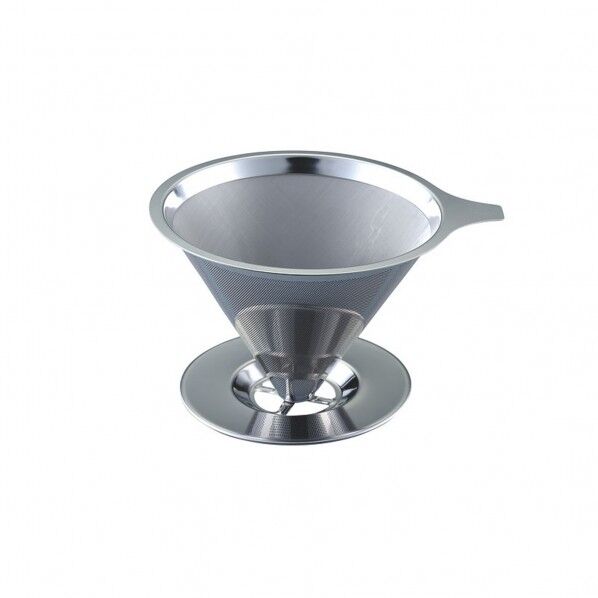 18-8ステンレス ペーパーレスコーヒードリッパー 外径×高さmm:φ125×H90 159071 1点