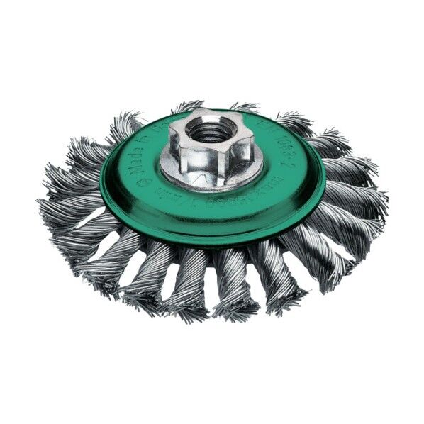 LESSMANN社 LESSMANN ノットベベルブラシ Φ115 ステンレス線 0.5 472854 10点...