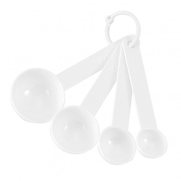 計量スプーン(小) 4pcセットヘッター付 No.118A 1組