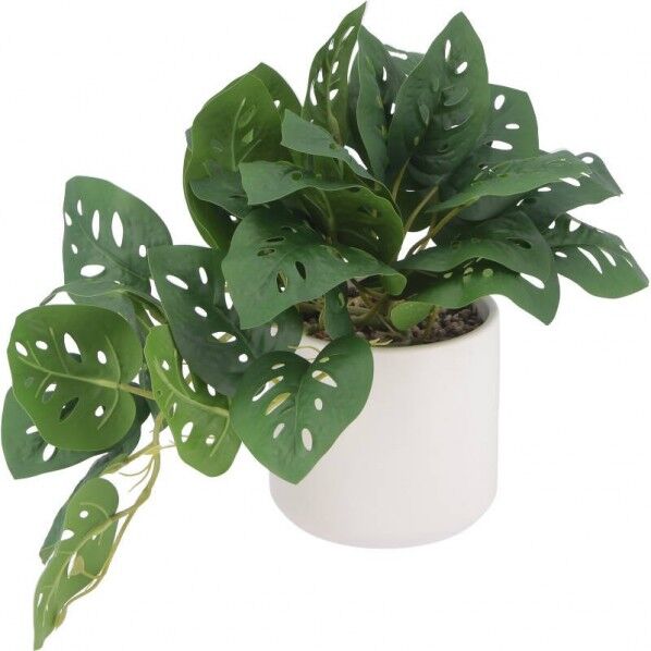 フェイクグリーン モンステラ セラミックポット