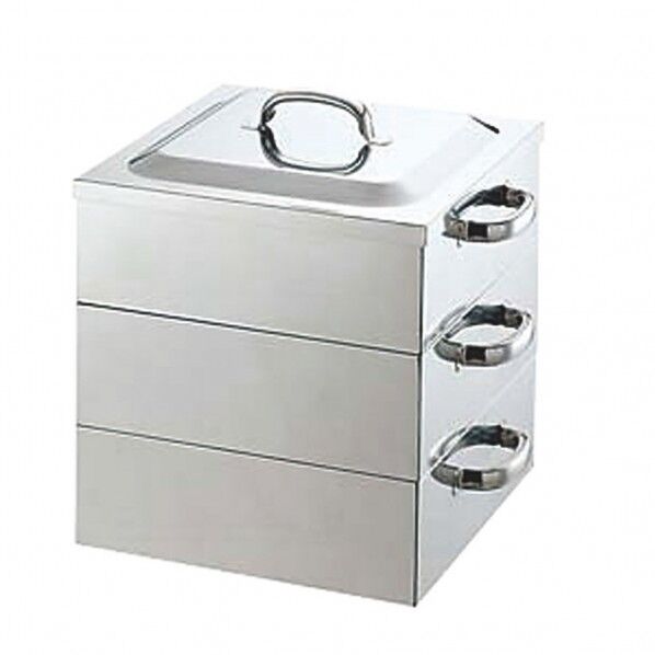 業務用角型蒸し器2段30cm 2ダン30cm 1個