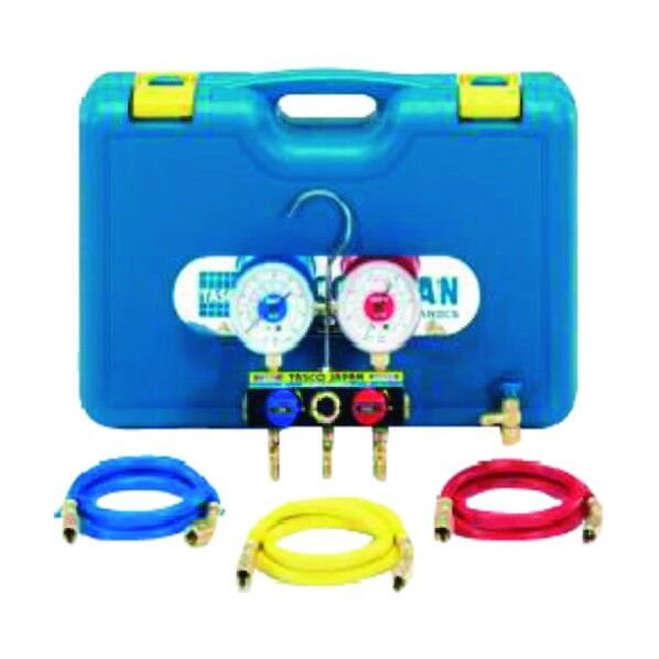 マニホールドセット(チャージバルブ付)(R22、R12、R500、R502用) TA15DA