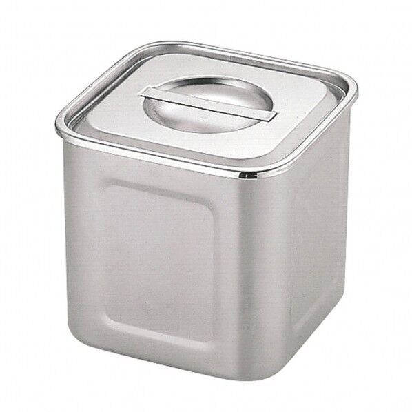 UK 18-8 角型 キッチンポット 手無