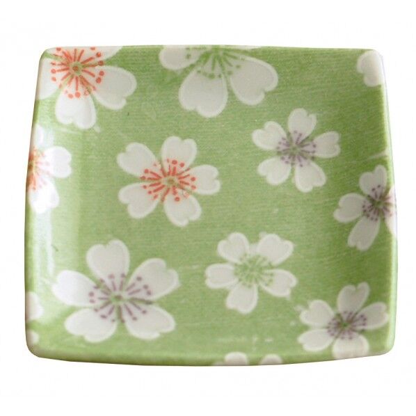 盛塩小皿(角型)さくら