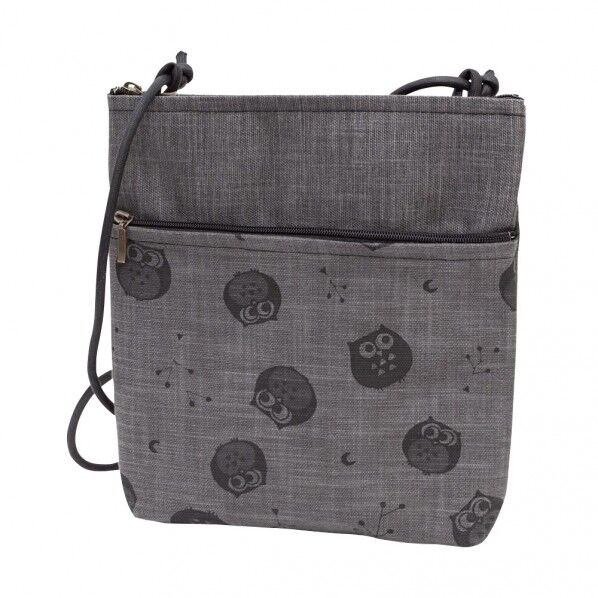 備長炭染2Pポシェットふくろう