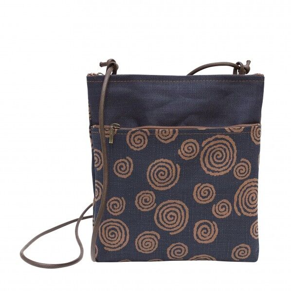 藍渋2Pポシェット うずまき