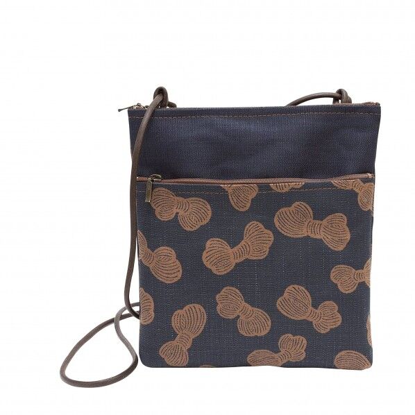 藍渋2Pポシェット 糸まき