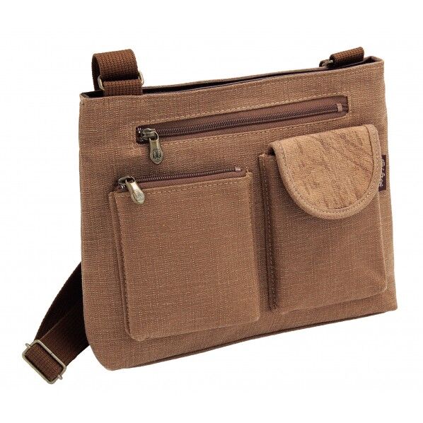 柿渋染 手描きポケットショルダー