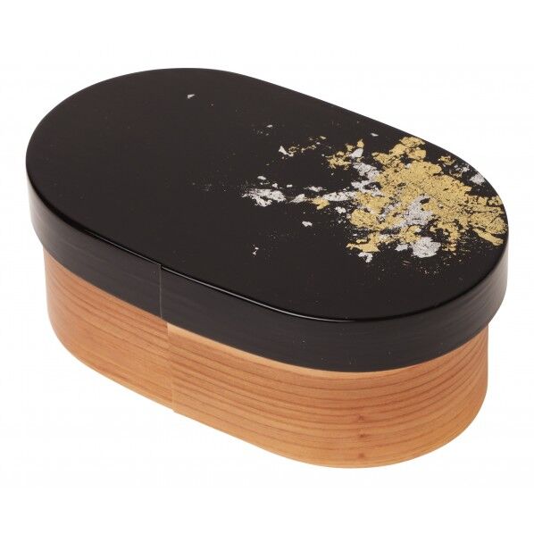 modern弁当箱 黒と金