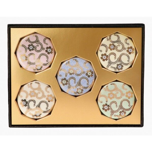 レトロモダン箸置き 五彩唐草