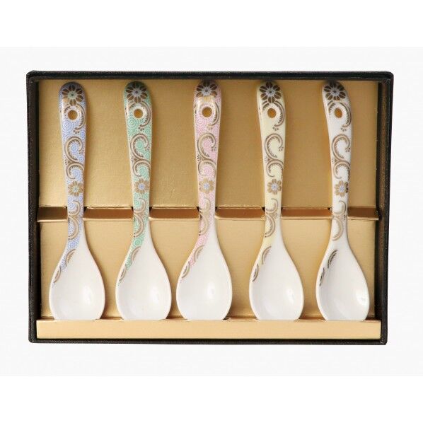 レトロモダンスプーン 五彩唐草