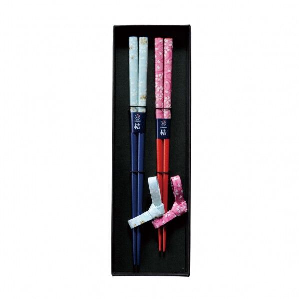花舞2膳黒箱入 箸置セット