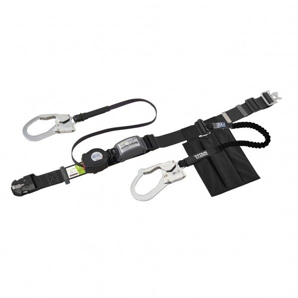 Wフック巻取伸縮黒