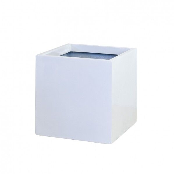 スクエアーポット S-34型 ホワイト 1点