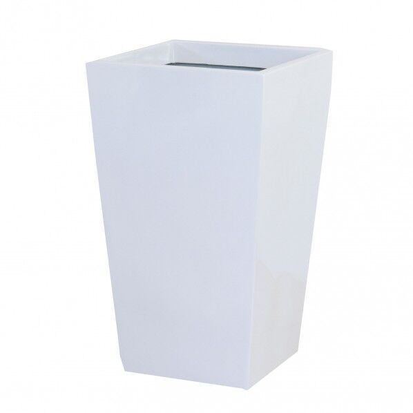 スクウェアーポット(L-25型)(ホワイト)(G-L) 1点