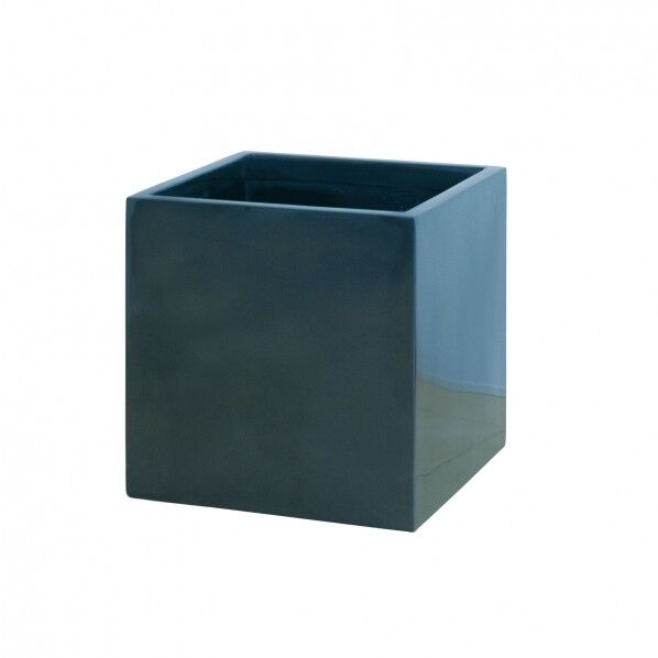 スクエアーポット S-34型 メタリックグレー 1点