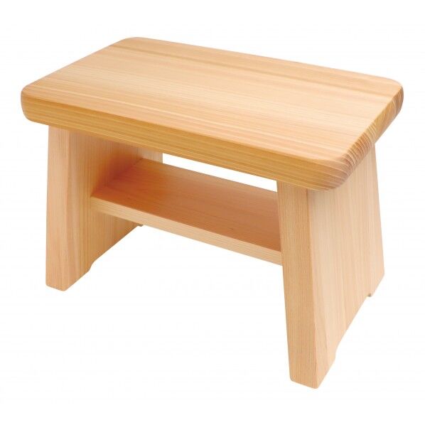 ひのき足ゴム付風呂椅子