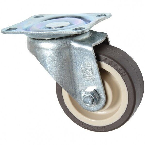 東正車輌 ゴールドキャスター 中荷重 自在キャスター 65φ ウレタン車 SJ-65UB 1個