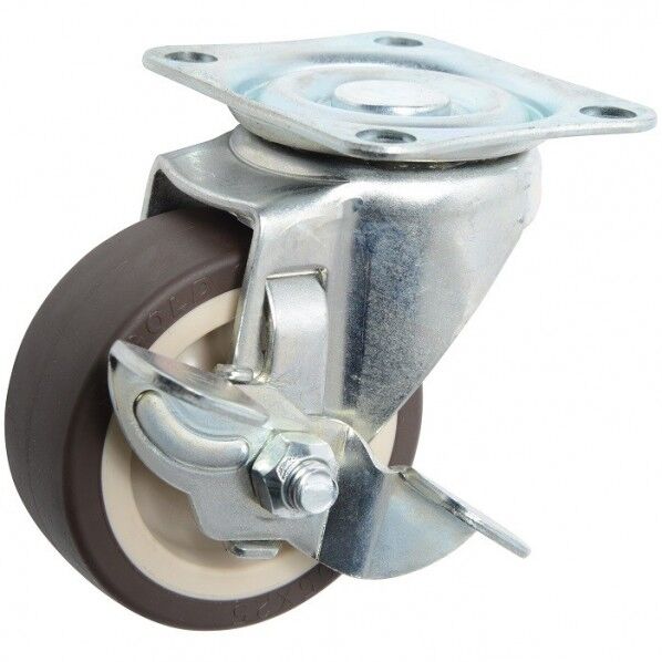 東正車輌 ゴールドキャスター 中荷重 自在キャスター 65φ ウレタン車 S付 SJ-65U-S1個