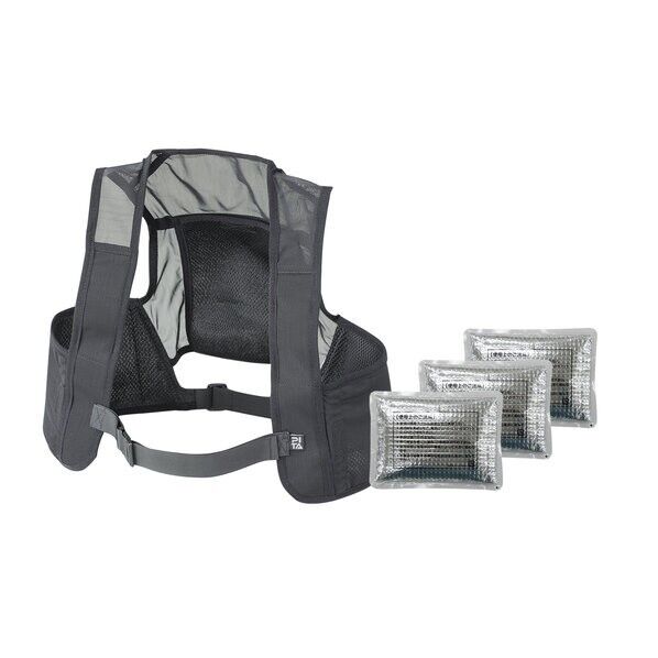 ピタッと冷却ベスト 標準パッケージ ブラック Sサイズ