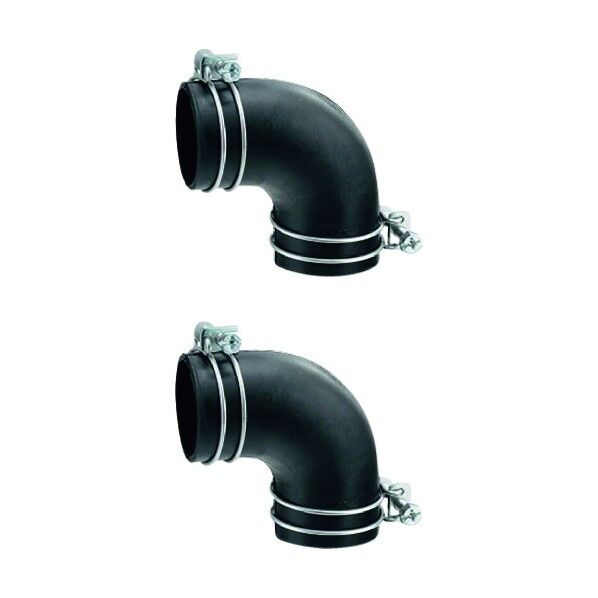 カクダイ バス用L型ゴムエルボ 411-469 1点...