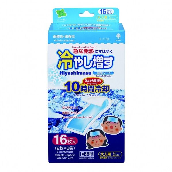 冷やし増す冷却シート 大人用 ミント