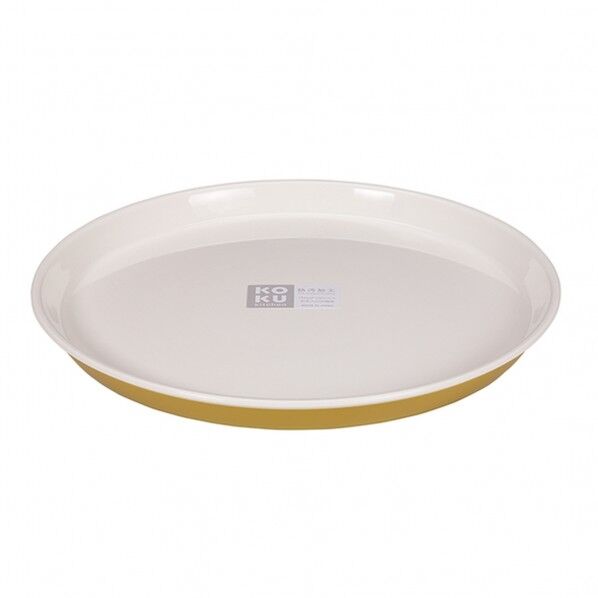 KOKU ラウントﾞ平皿 大 マスタートﾞイエロー