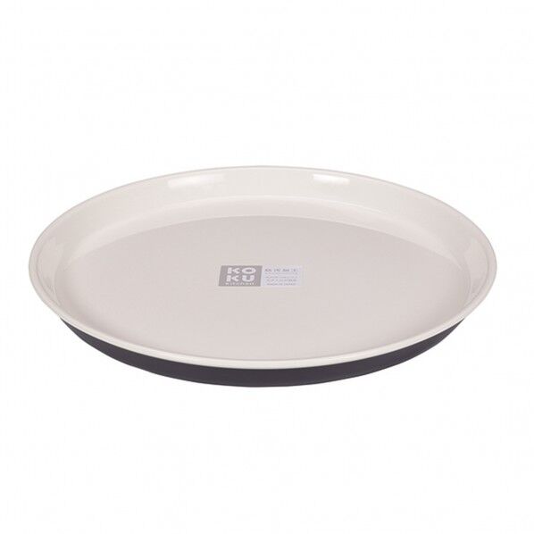 KOKU ラウンド平皿 大 スチールグレー