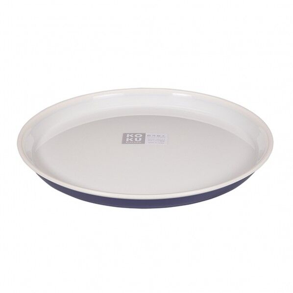 KOKU ラウンド平皿 大 アイアンブルー