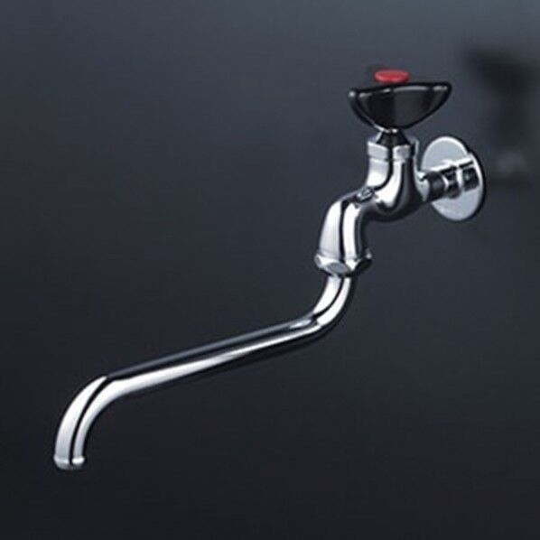 K3LR 赤キャップ付 自在水栓(樹脂ハンドル仕様)