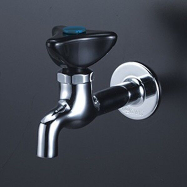 K2L 青キャップ付 胴長横水栓(樹脂ハンドル仕様)