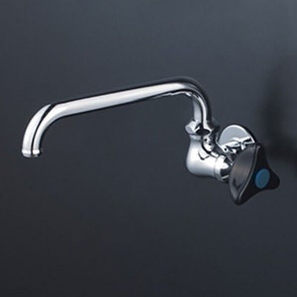 KVK K10L 横形自在水栓 青キャップ付(樹脂ハンドル仕様) K10L 1個...