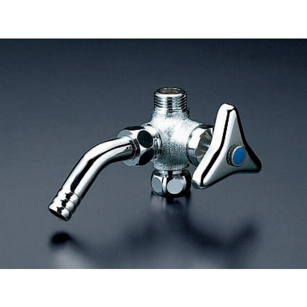 KVK アングル形分岐水栓 13 ホース接続・逆止 K109J 1個