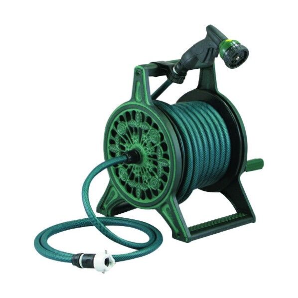 レトロホースリール グリーン 553-801 1点