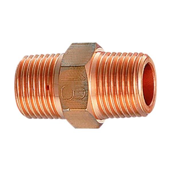 砲金ニップル 砲金色 6128-10 1点