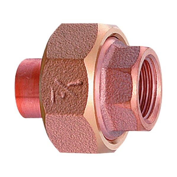 砲金絶縁ユニオン 砲金色 6129-25 1点